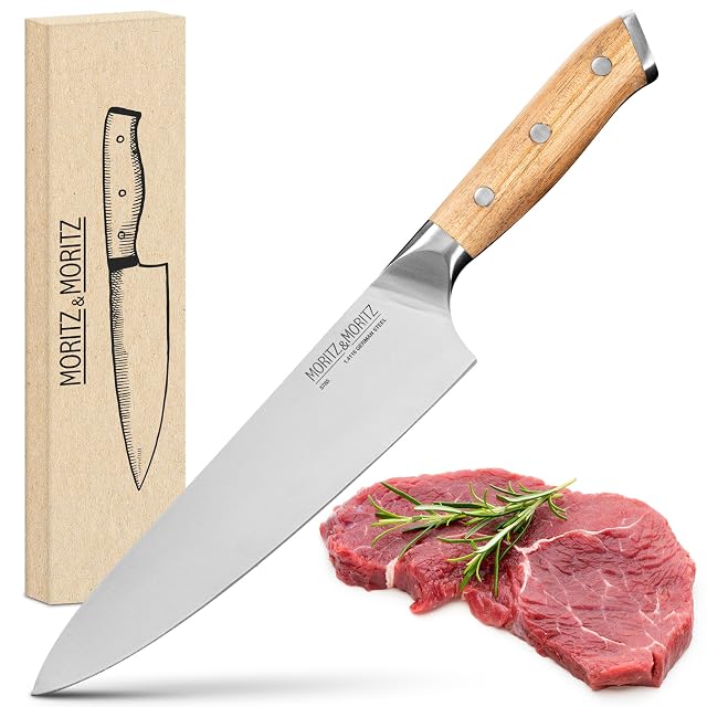 Coltello da chef Moritz & Moritz 5785 da 20 cm con manico in acacia