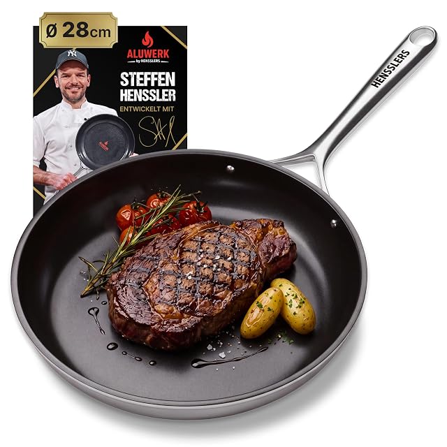 Padella antiaderente in ceramica rinforzata al titanio ALUWERK SH20517 da 28 cm